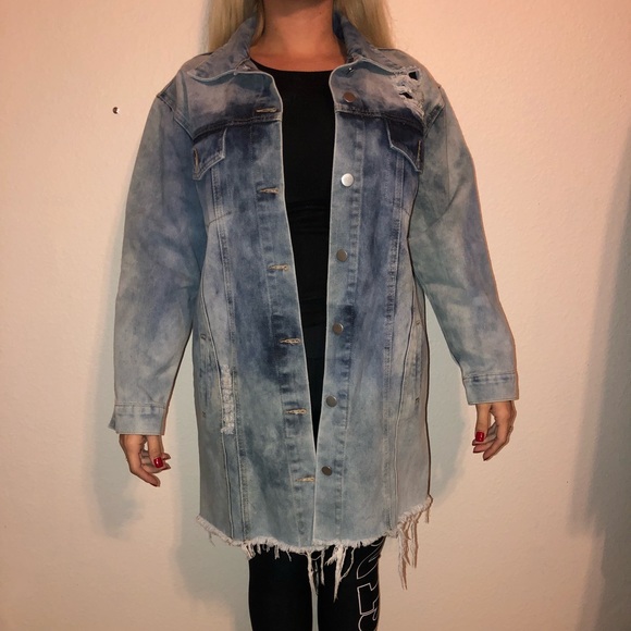 Denim trench coat - Picture 3 of 4